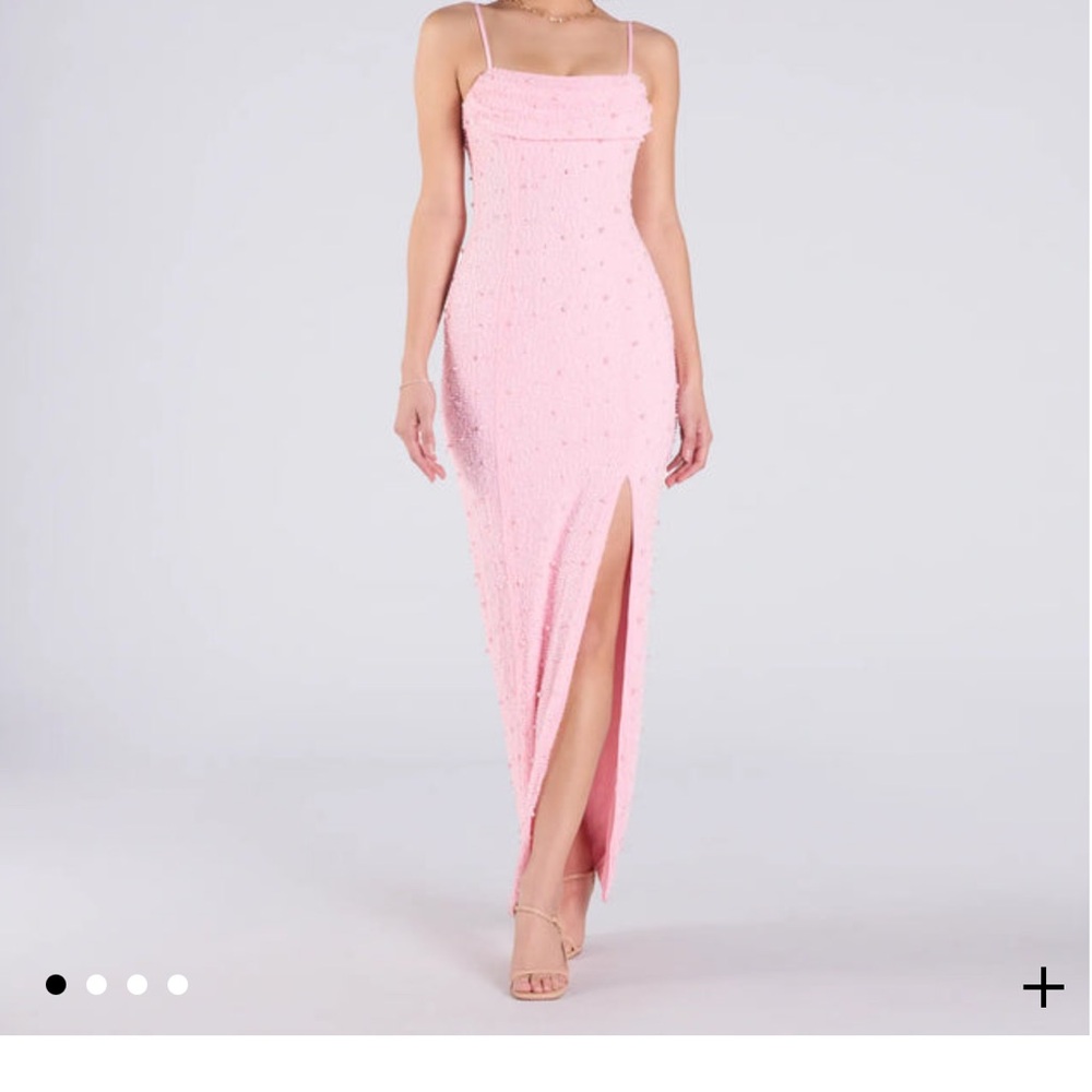 Elegant Pink Sleeveless Dress